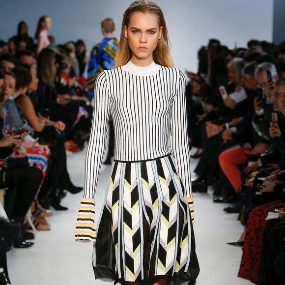 Emilio Pucci Striped Ribbed-knit Sweater - Picture 1 of 7